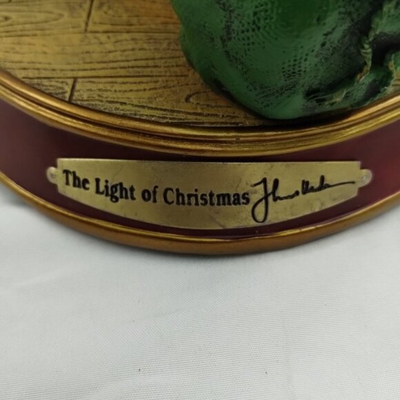 Collectible Thomas Kinkade The Light Of Christmas Illuminated Santa W/ Adapter - Picture 12 of 16